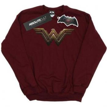 Wonder Woman Red‑Hued Ladies’ Crewneck