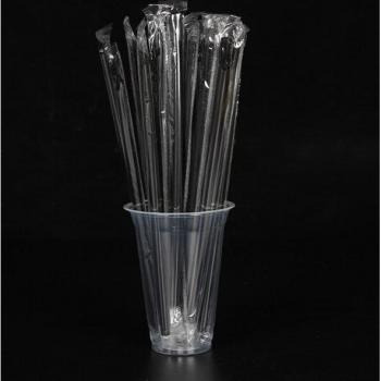 100pcs Party Straws with Spoon for Drinks and Smoothies