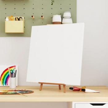 Pack 12 Toiles Vidéo XL – Tissu Blanc et Cadre Bois Pin