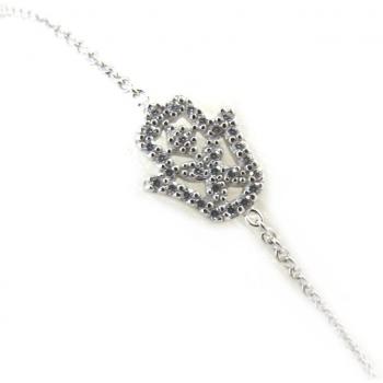 Silver “Fatma” Ankle Necklace