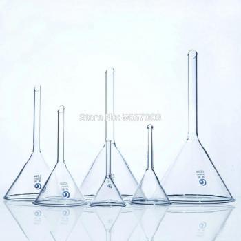 Embudo Tridimensional de Laboratorio 40–150 mm – Vidrio Grueso
