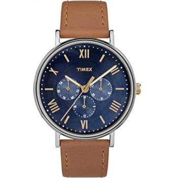 Southview Silver‑Blue Dual‑Function Watch