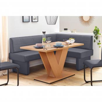 Home affaire Grau Eckbank 152x89x202 cm
