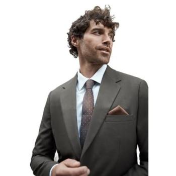 Burton Men's Khaki Slim Stretch Jacket – Size 44R
