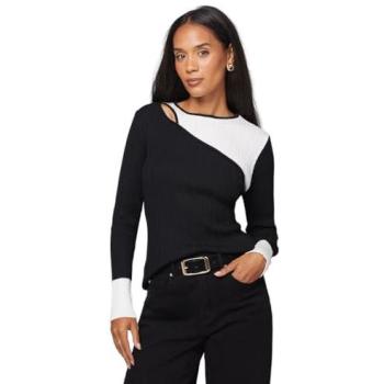 Wallis Black Ribbed Knitted Crop Top – Size S