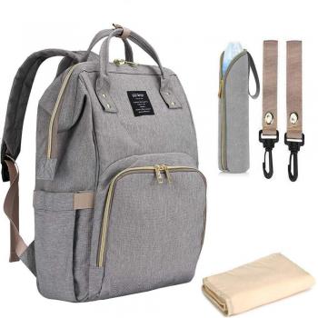 Wasserfester Rucksack für Babys und Mütter – Großes Fassungsvermögen, dunkles Design