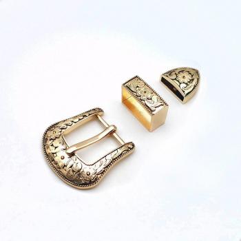 Tresse de Cuir Doré – Set à 25 mm