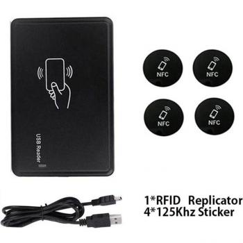 125 KHz RFID Card Copier with 5 EM4305 Keyfobs and 1 T5577 Card