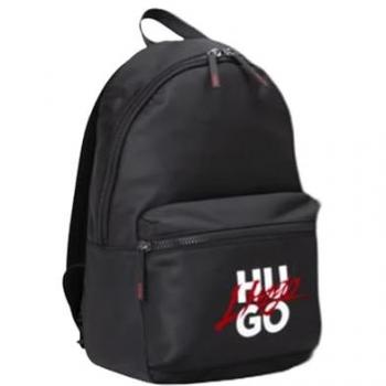 Hugo Boss Men's Backpack in Handwritten 2.0 Style, Black