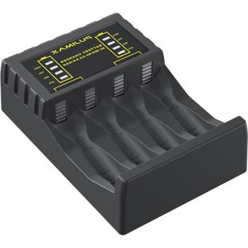 4-Slot Smart 1.2V Battery Charger (USB, LED) for AA/AAA Ni‑MH/Ni‑Cd Rechargeable Batteries