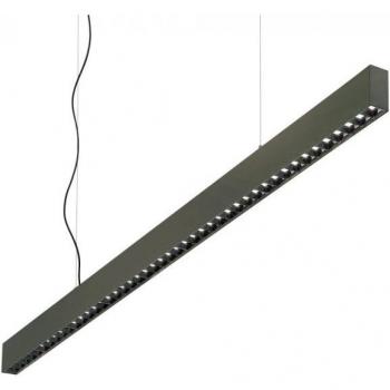 Led Decorative Linear Straight Bar Pendant Black, 4000K