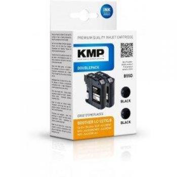 B55D Noir 25 ml – Cartouche d'encre Brother compatible (Pack Double)