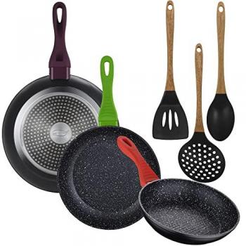 San Ignacio Set de Casseroles et Ustensiles 20/24/28 Cm 6 Unités