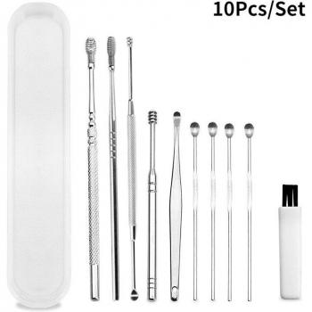 10-Piece Dual-Use Ear Cleaning Kit – Baby & Adult Ear Pick, Spoon, and Care Tools
