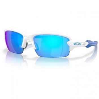 Lunettes de soleil Oakley Flak XS Matte White avec verres Prizm Sapphire enfant