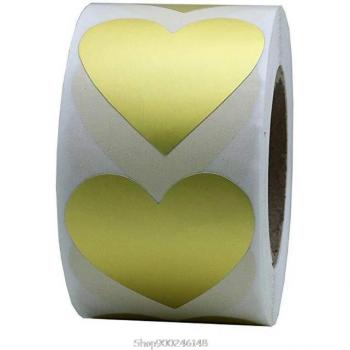 Etiqueta Adhesiva Dorada para Sellos y Decoración de Bodas