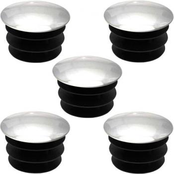 Embouts de tube en plastique chromé pour chaises