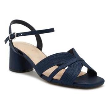 Paradox London Women’s Navy Noemi Wide-Block Heel Sandal, 5