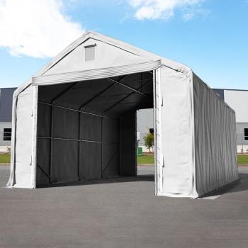 TOOLPORT 6x8m Eventzelt, grau, mit Statik