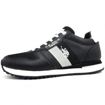 US Polo XIRIO003M3YM2 Sport‑Sneaker – Dunkelgrau mit Schwarzer Akzent
