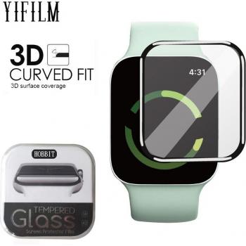 Protector de Cristal Templado 3D para Apple Watch Series 7, Película Protectora, 41mm y 45mm, Paquete de 2