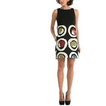 Desigual VEST_PETTIT CAPRICE-Vestido Mujer, Negro