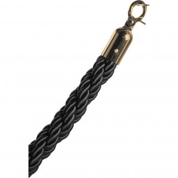 Vesara Accueil Gold – Cordon Noir (153 × 3,2 cm) – Lot de 2