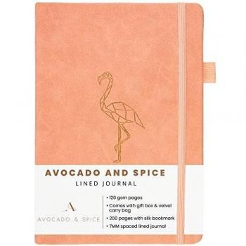 Avocado and Spice Faux Leather A5 Journal Notebook