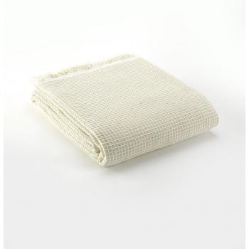 Colcha multiusos Abella gris de algodón para cama o sofá