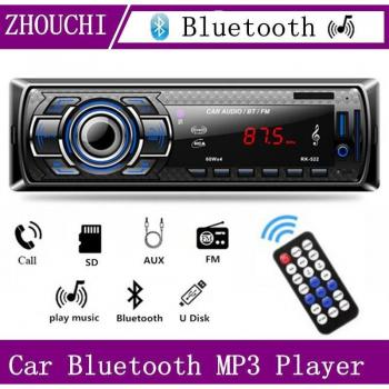 Car Stereo Bluetooth MP3 Player with In Dash AUX and USB/SD