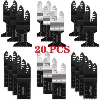 Quick Release Oscillating Multi Tool Saw Blade Set for Wood Cutting