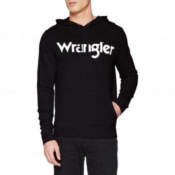 Urban Black: Wrangler Herrenlogo-Sweatshirt – S