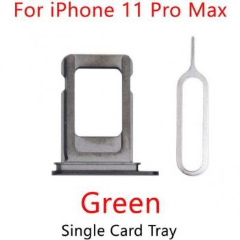 Bandeja de tarjeta SIM Nano para iPhone 11 Pro Max, repuesto, gris