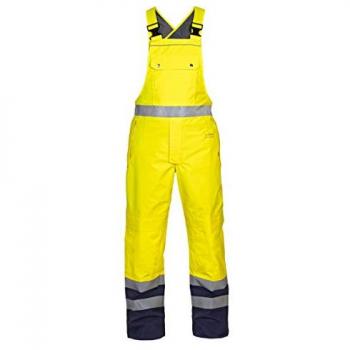 Hydrowear Utting SNS High Visibility Waterproof Bib and Brace Saturn Yellow/Navy Blue