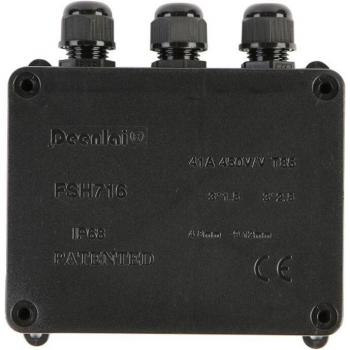 Conectador de Carcasa Eléctrica IP68 con Terminal Exterior Ignífugo