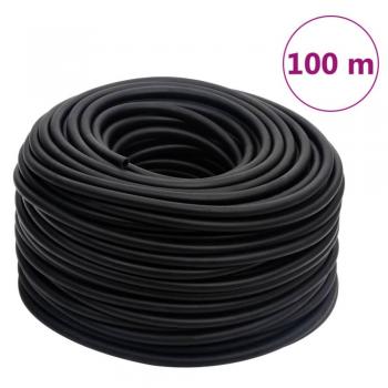 VidaXL 0.6 Black Hybrid Air Hose – 100 M Rubber/PVC