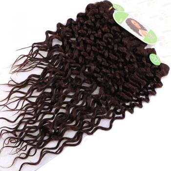 High Temperature Black Curly Wave Hair Extensions