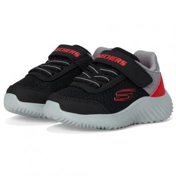 Sapatilhas Infantis Skechers Bounder Trezic Preto/Vermelho