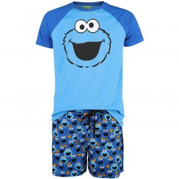 Hombre 3XL Pijama Azul Monstruo de las Galletas Barrio Sesamo