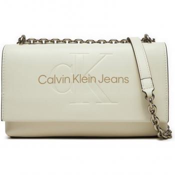 Borsetta Calvin Klein Jeans K60K612221 Écru Convertible