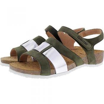 Ganter Damen Bequemschuhe Goa 203588 Olive-Silber Kalbsleder Weite G
