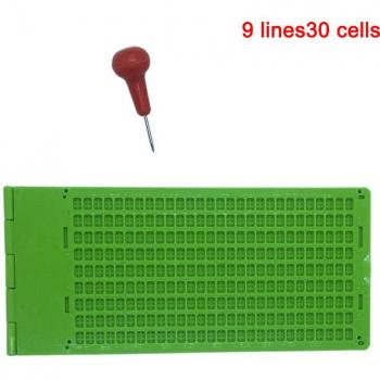 Écriture Braille 9 lignes 30 cellules avec stylet THIN889
