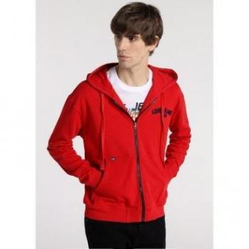 Sudadera con cremallera Lois para hombre 131465 Rojo