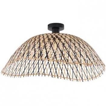 Art Deco Black Bamboo Ceiling Lamp (60 cm) – Alka Edition