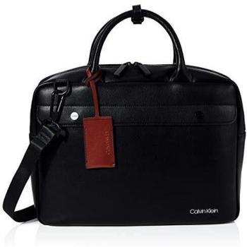 Calvin Klein Herren United PU Laptop Bag Black