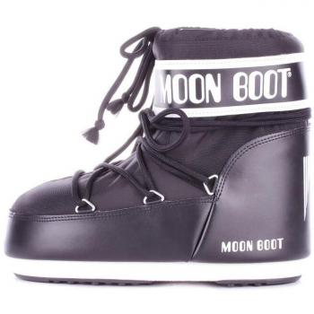 Moon Boot, Women's Winter Boots, Black, Size: 6 US, Low Snow Boots, Drawstring Closure