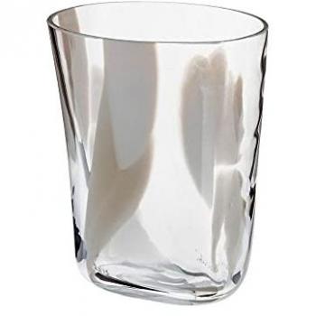 Bora Cristal Murano Blanc et Gris – Carlo Moretti