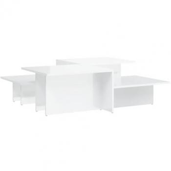 VidaXL High Gloss White Coffee Tables 2 pcs Engineered Wood