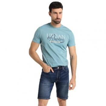 Bermuda Tejana Slim Tiro Medio