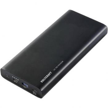 Powerbank VOLTCRAFT VC PB PD140W mit Quick Charge 3.0 und Power Delivery 3.0, 22400 mAh, Schwarz